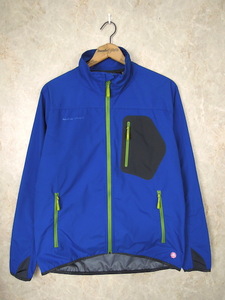 MAMMUT Ultimate Light Jacket◆メンズMサイズ/青/ブルー/ソフトシェル/ゴアウインドストッパー/マムート/ジャケット/1010-14660