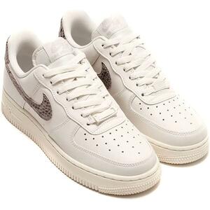 送料無料 24.5cm●NIKE ナイキ WMNS AIR FORCE 1 07 Phantom 白 ヘビ パイソン エアフォース 1 AF1 DD8959-002 ベージュ スニーカー