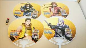 Sengoku Basara3 /戦国BASARA3　fan /団扇(うちわ)　4種4枚セット　エンターライズ　パチスロ・販促品・非売品(not for sale)・未使用品