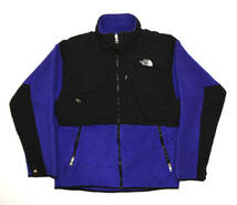 USA製 1990s THE NORTH FACE Denali jacket M Aztec blue オールドノースフェイス 初期 デナリジャケット フリース アズテックブルー_画像1