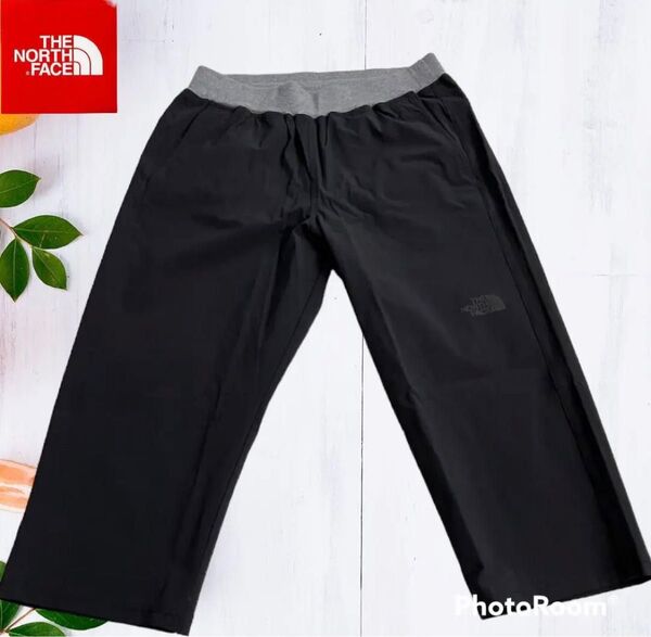 ノースフェイス トレーニング リブ クロップドパンツ メンズ XL ブラック THE NORTH FACE