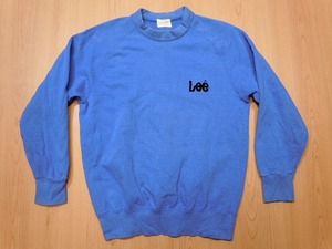 Старая подержанная одежда Lee Trainer Blue ★ Логотип Sweat ★ Обратное решение ★ H