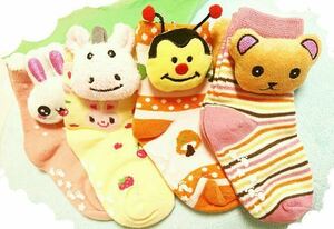 Продажа детские носки/хлопковые носки/милые кукол/9-15 см.