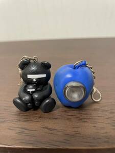 [UNDERCOVER] 2 шт. комплект gilapple BLACK BEAR цепочка для ключей gi LAP ru глаз .. Bear Apple яблоко черный голубой undercover 