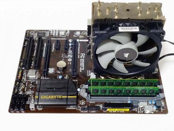[LGA1150] GIGABYTE GA-H87-HD3 BOX + Core i7 4790 + 16GBメモリ(8GBx2) + クーラー