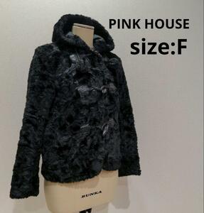  Pink House PINK HOUSEda полный капот меховое пальто женский 