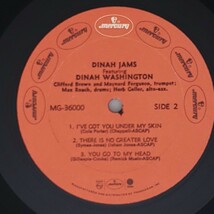 良盤屋◆LP◆US 輸入盤 ダイナ・ワシントン/ダイナ・ジャムス Dinah Washington/Dinah Jams/1958 ◆Bop◆J-2958_画像8