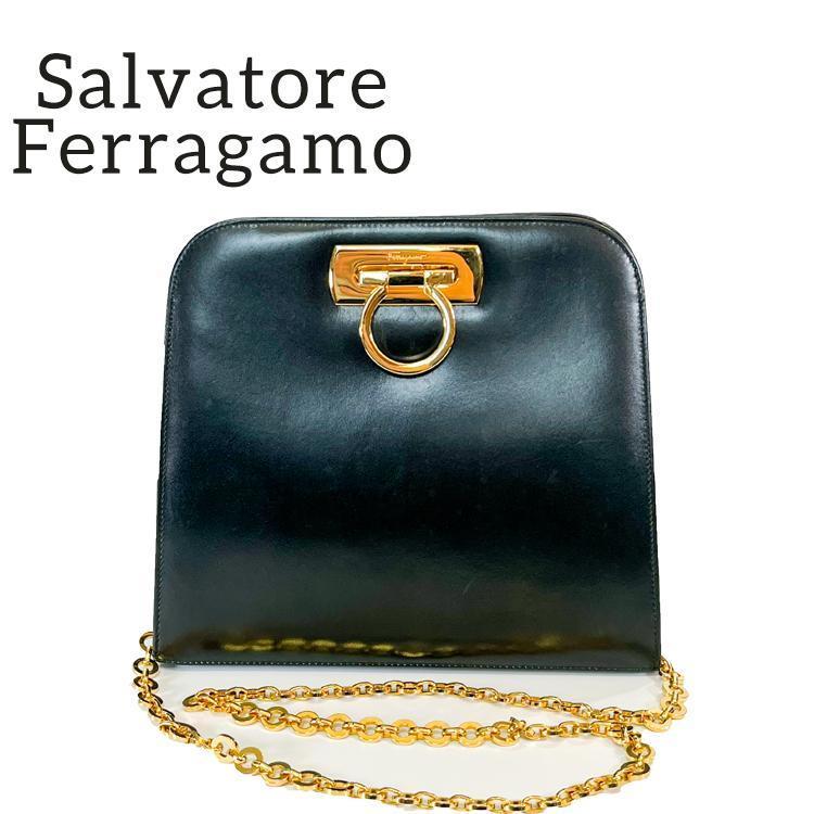 最低価格の 【希少】Salvatore Ferragamo サルヴァトーレフェラガモ 二