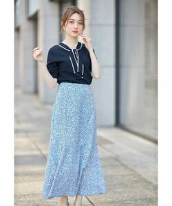 tocco トッコクローゼット フラワープリント マーメイドスカート ロングワンピース 花柄