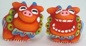 Yonagoyaki goya 2 red shisa size