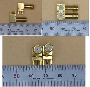 SMA L type basis board for connector 2 piece collection 