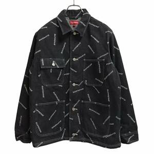 Supreme シュプリーム Denim Logo Chore JACKET デニム ロゴ ジャケット 17SS サイズM 店舗受取可