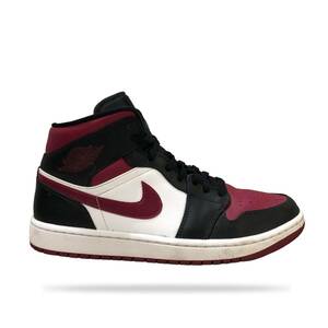 NIKE AIR JORDAN 1 MID BLACK/RED/WHITE ナイキ エアジョーダン1 ミッド ブラック/レッド/ホワイト 554724-066 サイズ28.0cm 店舗受取可