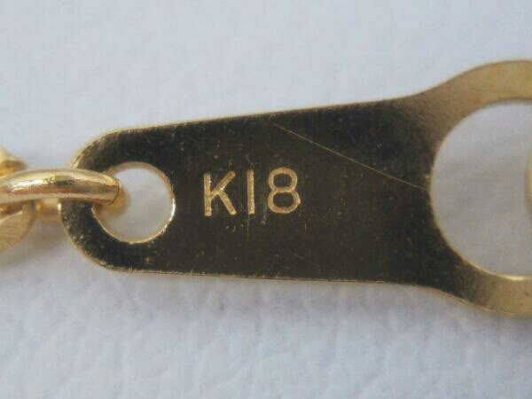 新品未使用/現品18金(K18)スクリューネックレス40cm 幅約1.1mm1g
