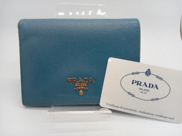 ヤフオク! -prada 財布 ブルーの中古品・新品・未使用品一覧