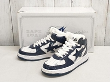 【箱付き】A BATHING APE/スニーカー/アベイシングエイプ/BAPE STA/Foot Soldier/ベイプスタ/フットソルジャー/ネイビー_画像1