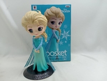 フィギュア バンプレスト エルサ A(ドレス:水色) Disney Characters Q posket -Elsa- 「アナと雪の女王」_画像1