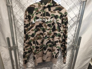 コラボ A BATING APE×A.P.C CAMOUFLAGE HOODIE アーペーセー アベイシングエイプ 22年9月発売 カモフラパーカーL 店舗受取可