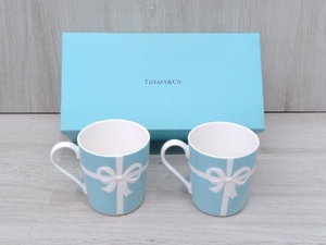 ティファニー　TIFFANY＆Co.(T＆CO.)　ブルーボックス　マグカップ 2個　 保存箱付き