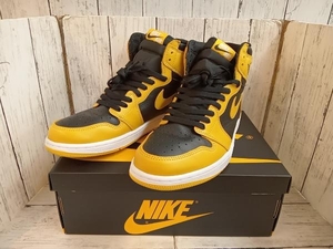 【美品】NIKE ナイキ AIR JORDAN 1 RETRO HIGH OG POLLEN エアジョーダン1 レトロハイ 27.5cm イエロー ブラック 555088-701