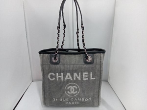 CHANEL シャネル ドーヴィルラインPM ショルダーバッグ グレー系