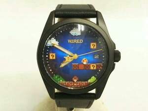 WIRED wired Super Mario Brothers collaboration AGAK703 VJ42-KDC0 770082 wristwatch quartz analogue 300ps.@ limitation 082/300 box opinion have 