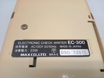 ジャンク MAX マックス 電子チェックライター EC-300_画像8
