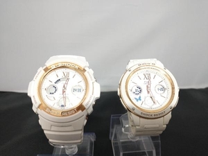  Junk [ set sale ]CASIO Casio G-SHOCKji- shock Lover's collection 2018 AW-591LF BABY-G BGA-150LF wristwatch pair 