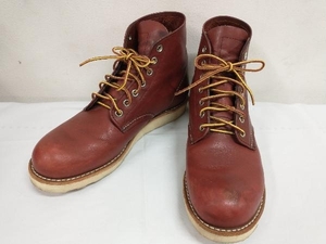 RED WING 9105 ワークブーツ レースアップブーツ プレーントゥ レザー メンズ 26.0cm USA8 UK7 EUR41 ブラウン USA製