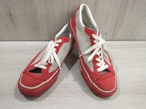  through year CONVERSE Converse sneakers leather Coach 90s made in Japan Vintage 25.0cm red present condition goods 