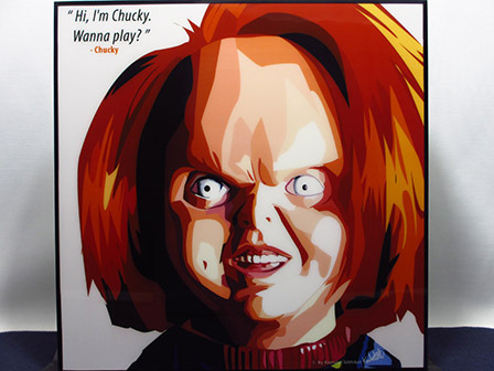 [Nuevo No. 164] Panel de arte pop Chucky Juego de niños, obra de arte, cuadro, retrato