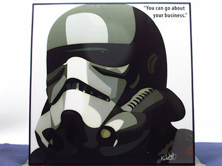 [New No. 259] Pop Art Panel Stormtrooper Star Wars, Artwork, Painting, Portraits