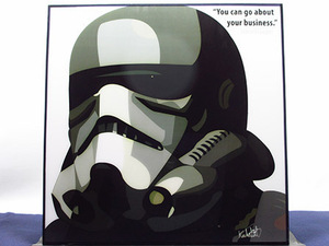 [ new goods No 259] pop art panel Stormtrooper Star Wars 