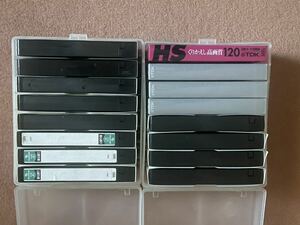 【使用済 ダビング済 中古品】【未使用品】　HITACHI 日立　FUJIFILM フジフィルム　TDKなど　VHS　ビデオテープ　16本　ジャンク