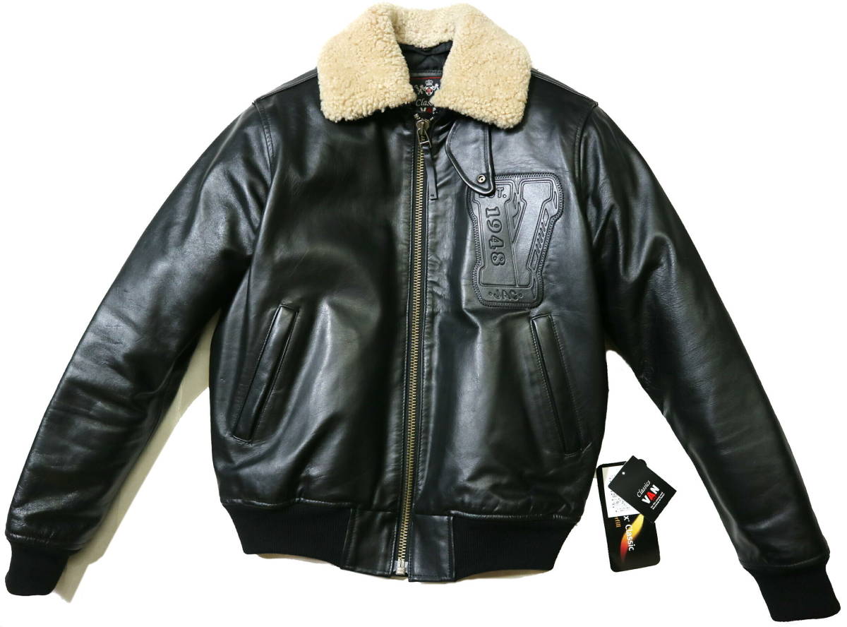 日本製 80s VAN JACKET ヴァンジャケット スタジャン レザー