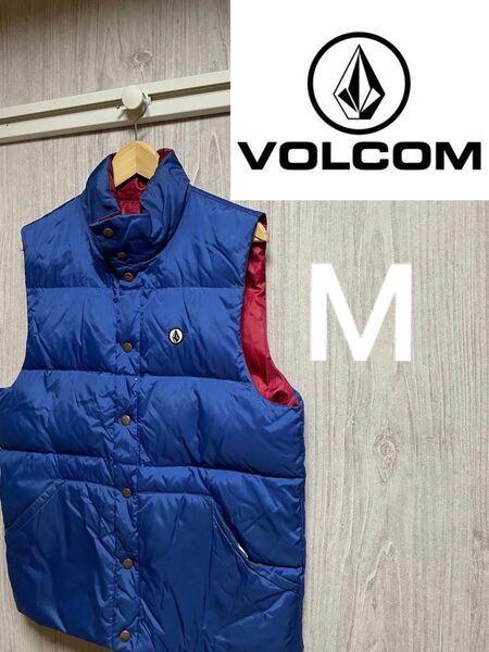 VOLCOM ボルコム リバーシブル ダウンジャケット　ダウンベスト サイズM