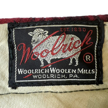 50s Woolrich チェック ウール ハンティング パンツ / 50年代 ビンテージ マッキーノ ウールリッチ 赤 黒 TALON_画像4