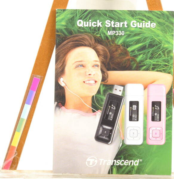 [Delivery Free]2000s Trancend MP330 Quick Start Guide Manual ONLY[tag取説]