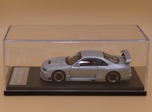 ★hpi-racing 1/43 日産 スカイライン GT-R LM R33 NISSAN SKYLINE GT-R LM ミニカーファン特注 300台限定 シルバー SILVER 1of300pcs 8166_画像8