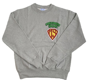 新品 Lサイズ MASTERPIECE SOUND LOGO CREW SWEAT OX GREY スウェット グレー 灰色 マスターピースサウンド CHAMPION