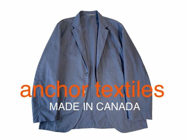 カナダ製 VINTAGE ワークジャケット anchor textiles アンカーテキスタイル カバーオール ワークウェア ジャケット 古着 ビンテージ 輸入