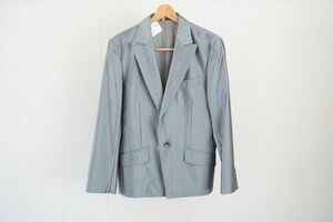 【即決】MEN'S TENORAS メンズティノラス ジャケット テーラード 艶あり 1ボタン グレー系 サイズ:M 日本製 【781484】