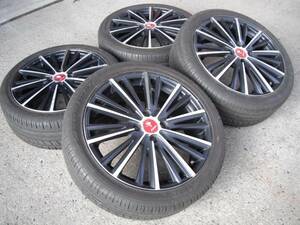 中古 クレンツェ マジス 531EVO 17 6.5J+48 4H100 205/45R17 4本 SET アクア ヤリス ノート ヴィッツ フリード フィット シャトル キューブ