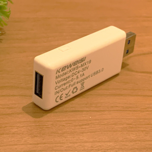 USB テスター 0-5.1A USB 電流 電圧 テスター チェッカー 4-30V DC表示 充電器検出器 KWS-MX19【ホワイト】の画像7