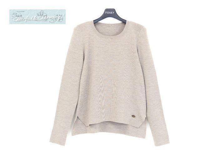 FOXEY フォクシー ハイネックニット セーター カシミヤシルク グレー 38- FOXEY フォクシー ハイネックニット セーター カシミヤシルク グレー 38-