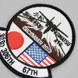 航空自衛隊 米軍 小松基地 訓練移転 F-15 2013年 嘉手納基地 パッチ ワッペン V120 ▽の画像2