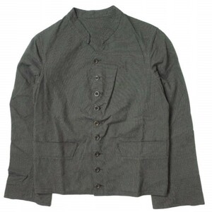 ANATOMICA アナトミカ フランス製 DOLMAN JACKET - COTTON STRIPE コットンストライプ ドルマンジャケット 1 BLACK/BEIGE ドールマン g8794