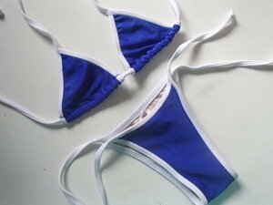 bra42 * last 1 point [ new goods ] bikini s Brazil rio back royal blue 351 S size *