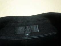 美品 フラジール FRAGILE ジャケット コットン ウール 婦人服 レディース ブラック size:36_画像8