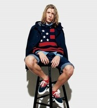 定価2.8万 SOPHNET. Stars & Stripes Crew Neck Knit M 星条旗 綿×麻 コットン リネン ニット SOPH USA ソフ ※レターパック無料_画像3